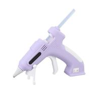 Keenso Kit de Colle Chaude électrique Portable avec des Bâtons D'adhésion élevés Pistolet à Colle sans Fil pour les Projets Artisanaux, le Bricolage et (PURPLE)