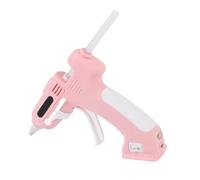 Keenso Kit de Colle Chaude électrique Portable avec des Bâtons D'adhésion élevés Pistolet à Colle sans Fil pour les Projets Artisanaux, le Bricolage et (PINK)