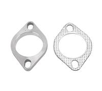 Keenso Kit de Connexion de en Acier Inoxydable de 2,5 Pouces, Joint de d'échappement Professionnel pour Collecteurs de Catback de Tuyau de Descente, Ajustement Universel, étanchéité Solide