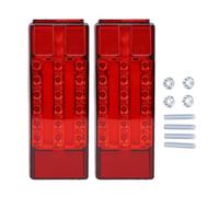 Keenso Kit de Feux de Remorque Submersibles, LED Rectangulaires, 12V,