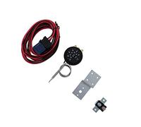Keenso Kit de Fils de Relais de Commande de Voiture en Métal et Plastique, Réglage du Thermostat de Ventilateur de Radiateur, 32 à 248 Fahrenheit, 21 Pièces, Capteur de Sonde Réglable à 3 Broches pour