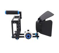 Keenso Kit de Montage de Cage Vidéo pour Système de Fabrication de Films en Alliage avec Mise au Point de Suivi pour Une Plate-Forme de Prise de Vue Vidéo Précise pour Appareils Photo Numériques et
