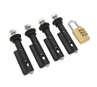 Keenso Kit de Montage pour Plaques de Désensablage, Articulation Rotative à 360°, Empêche le Vol ou les Chutes Accidentelles sur les Routes Accidentées, Compatible avec les Plaques de