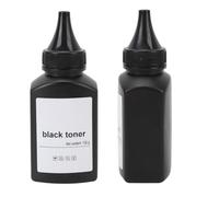 Keenso Kit de Recharge de Toner 200g, Haute compatibilité, pour Imprimantes | Comprend 2 x 200 g de toner, noirceur améliorée, remplissage facile, matériau ABS