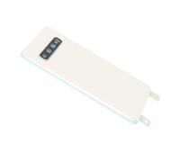 Keenso Kit de Remplacement du Couvercle en Verre Arrière S10 avec Lentille et Ruban Adhésif Pré-installés - Stylo à écran Tactile Premium - pour Les Amateurs de Réparation du Téléphone (White)