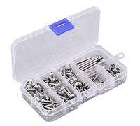 Keenso Kit de Vis de Voiture RC, Ensemble de Fixations en Acier Inoxydable avec Boîte de Rangement, Matériel M2 M2.5 M3 216g pour Réparation de Camions Courts Slash 4x4, Entretien et Remplacement de