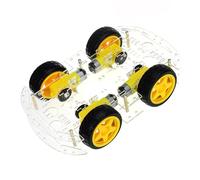 Keenso Kit de Voiture Robot Intelligente avec Grand Châssis | Matériau acrylique, installation facile, alimenté par 4 moteurs DC, conception multifonctionnelle