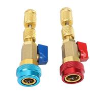 Keenso Kit d'outils de Retrait de Noyau de Valve R134A, Laiton et Acier Inoxydable, Connecteur Rapide avec 5 Noyaux R134A pour l'entretien AC Automobile