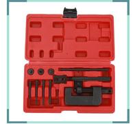 KEENSO Kit d'outils de rivetage pour -chaîne Outil de Riveteuse de Rivetage de Coupeur de Chaîne en Acier au Carbone moto coffret