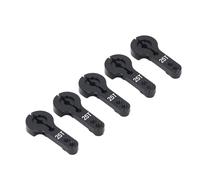 Keenso Klaxons de Servo 25T, Bras de Direction en Alliage d'aluminium de 35 Mm pour Voitures et Avions RC, Installation Facile pour Différents Modèles (Black)