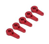 Keenso Klaxons de Servo 25T, Bras de Direction en Alliage d'aluminium pour Voitures RC avec Installation Facile, 5 Pièces 31mm pour Axial Scx10 D90