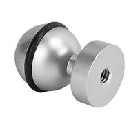 Keenso Lampe de Poche de Plongée à Tête Sphérique, Durable, Large compatibilité pour la Lumière de Plongée en Alliage D'aluminium (SILVER)