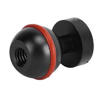 Keenso Lampe de Poche de Plongée à Tête Sphérique, Durable, Large compatibilité pour la Lumière de Plongée en Alliage D'aluminium (BLACK)