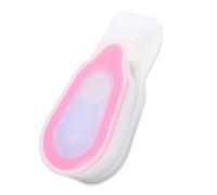 Keenso Lampe de Poche Mains Libres, Lumière de Sécurité Fixation de Sécurité pour Lampe de Poche en Silicone pour Eclairage de Nuit à LED avec Clip(Rose)