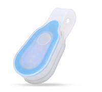 Keenso Lampe de Poche Mains Libres, Lumière de Sécurité Fixation de Sécurité pour Lampe de Poche en Silicone pour Eclairage de Nuit à LED avec Clip(Bleu)
