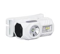 Keenso Lampe Frontale du Capteur de Mouvement avec une Batterie Rechargeable, des Modes d'éclairage 5 + 4, des Options de Port Polyvalent pour les Modes de Camping, de Randonnée, de Course, (WHITE)
