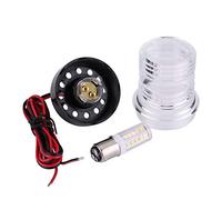 Keenso Lampe LED Ronde étanche à 360 ° 12 V pour Bateau, Bateau, Bateau, Bateau, Bateau, éclairage de Navigation, éclairage de Tableau de Bord Portable