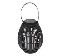 Keenso Lanterne Solaire de Jardin, Lampe Suspendue D'extérieur à LED, Lanterne Décorative étanche en Rotin pour Pelouse, Patio, énergie Solaire à économie D'énergie, Matériau ABS