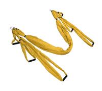 Keenso Le Kit de Hamac de Yoga Fort Approfondit Les Distances et Améliore Le Swing de Yoga pour Renforcer Le Coton en Polyester (Yellow)
