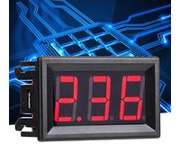 Keenso LED Digital Amp Meter, Affichage Précis Fiable (Font backlight red) | Conception compacte, protection de polarité incluse, capacité 0-10A, installation légère et sans effort