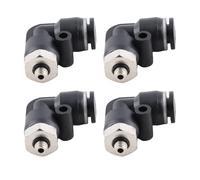 Keenso Les Bouchons Pneumatiques de Haute qualité de 10 Pcs Qui Sauvent des Verrous à Tube Rapide pour L'équipement D'automatisation pour Les Dispositifs D'automatisation (6-M5)