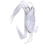 Keenso Leurre de Pêche au Crabe, Appât Souple en Silicone avec Hameçons Pointus, Forme de Crabe Réaliste de 3 Pouces, Idéal pour la Pêche en Eau Salée, Sébaste et Bar (2#)