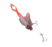 Keenso Leurres de Pêche, Appât Souple en Silicone avec Queue de Fourchette de Rat pour la Pêche en Haute Mer en Eau Salée et Les Pêcheurs en Eau Douce (Brown)