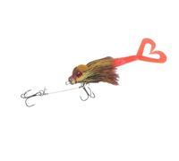 Keenso Leurres de Pêche, Appât Souple en Silicone avec Queue de Fourchette de Rat pour la Pêche en Haute Mer en Eau Salée et Les Pêcheurs en Eau Douce (Yellow)