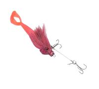 Keenso Leurres de Pêche, Appât Souple en Silicone avec Queue de Fourchette de Rat pour la Pêche en Haute Mer en Eau Salée et Les Pêcheurs en Eau Douce (Pink)