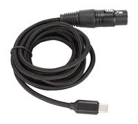 Keenso Ligne D'enregistrement High Sound Quality USB C à XLR Câble Féminin pour 98SE Vista Win10, Compatible avec Divers Logiciels D'enregistrement (#1)