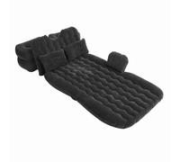 Keenso Lit Pneumatique de Voiture, Matelas Gonflable pour Voyages Longue Distance, Matelas Pneumatique de Soutien Durable avec Coussin Gonflable pour Le Camping, Dossier Confortable (Black)