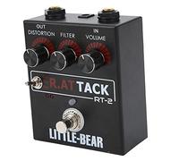 Keenso LM308N Effet de Distorsion de Guitare Vintage Dirty 3-Level-Single -Time Effet pour les Rats, Réel Contournement des Accessoires de Guitare