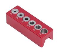 Keenso LOCH LOCATER LOCATRE D'ALLIAGE D'ALUMINUM pour le Travail du Bois, des Exercices de Bois Rond-dowel -jig, un Trou Exact, une Utilisation Confortable