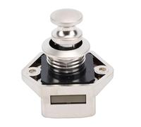 Keenso Loquet à Bouton-poussoir, Serrure de Porte D'armoire sans vec Déverrouillage Facile à une Touche pour Camping-car, Yacht, Camping-car, Caravane (Perle ni couleur)