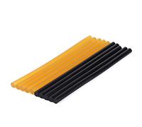 Keenso - Lot de 10 bâtonnets de colle à chaud sans peinture pour réparation et débosselage de voiture, 11 mm x 270 mm, 5 noirs et 5 jaunes
