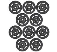Keenso Lot de 10 poulies de roulement universelles en nylon de 95 mm