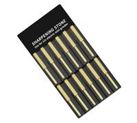 Keenso Lot de 12 mèches de tronçonneuse électriques plaquées efficaces pour affûtage stable, pour tronçonneuse électrique, doré, 4 mm, 4,8 mm, 5,5 mm, 12 x (4,8 mm)