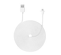 Keenso Lot de 2 Câbles de Chargement Extérieurs Compatibles EufyCam 2C Pro, 9 M, Résistants aux Intempéries pour un Fonctionnement Continu, Adaptés à une Utilisation Intérieure et Extérieure, Blanc