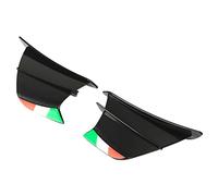 Keenso Lot de 2 carénages latéraux à ailettes pour moto 400 250 Z900 Z1000 (stylo en fibre de carbic (#1)