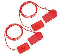 Keenso Lot de 2 clés de sécurité pour tapis de course, interrupteur de sécurité magnétique pour tapis de course, accessoires de remplacement pour la plupart des tapis de course