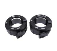 Keenso Lot de 2 Colliers de Serrage Magnétiques à Dégagement Rapide pour Haltères de 50 Mm, Nylon Haute Résistance avec Poignée en Silicone, Verrouillage de Plaque sécurisé pour Entraînement (Noir