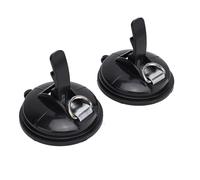 Keenso Lot de 2 Crochets à Ventouse pour Camping-car, Forte Puissance de Maintien, Ventouse Ronde pour Auvent de Camping avec Conception Robuste, Convient pour -car T4 T5 T6 T7, (BLACK)