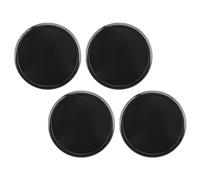 Keenso Lot de 4 Cache-moyeux de Roue Universels et élégants, Diamètre Extérieur 65 Mm, Diamètre Intérieur 48 Mm (Black)
