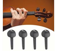 Keenso Lot de 4 Chevilles d'accordage en Bois pour Violon débutants et Amateurs de Violon (1/2 Chevilles de ébène avec Yeux de Poisson