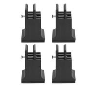 Keenso Lot de 4 Rehausseurs de Lit Réglables avec Pince à Vis, Rehausseurs de Meubles en Caoutchouc, Réglage de la Hauteur pour Un Repos et Un Travail Confortables, Matériau en Caoutchouc Souple, de