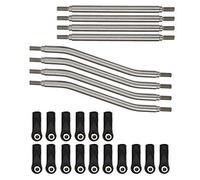 Keenso Lot de 8 embouts de bielle de direction RC en acier inoxydable pour voiture Capra AXI03004, centre inférieur de, #311, #311