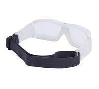 Keenso Lunettes de Sport Objectif PC Lunettes d'entraînement de Basket-Ball 16 X 5 Cm Sangle Réglable Anti-buée Protection UV pour Tennis Basket-Ball Course à Pied Cyclisme Adultes (WHITE)