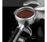 Keenso Machine de Pressage Manuelle de Poudre de Bourreur de café D'acier Inoxydable pour le café, Outil de Bourrage Durable de Catégorie Comestible pour la Maison, Barre, Noir, 4904g