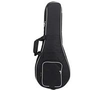 Keenso Mandolin Case Gig Bag Poche épaisse en Tissu Oxford Double Fermetures à glissière avec Poches latérales Grande latérale étanche étui Souple pour Sac Dos-Gaine De Mandoline