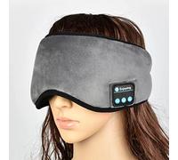 Keenso Masque pour les Yeux sans Fil, écran Lumineux de Communication Musicale Douce pour le Yoga du Sommeil, Taille 17,72 X 5,91 X 5,12 Pouces (GRAY)